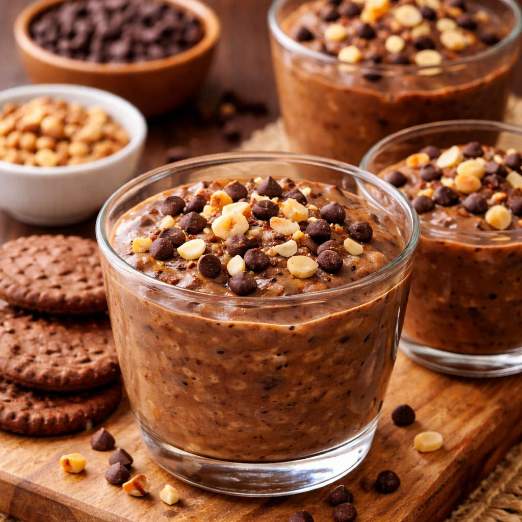Chocolate biscuit pudding easy dessert