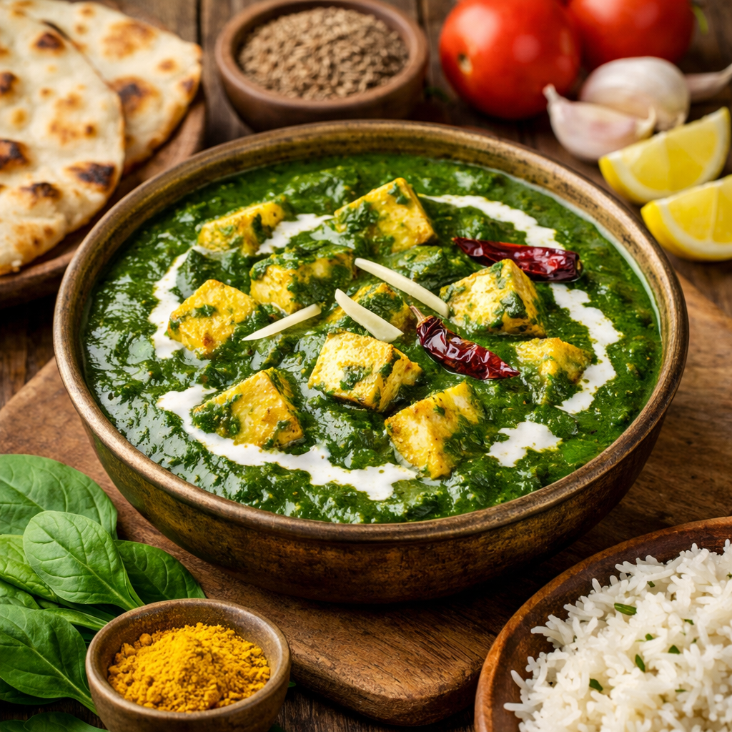 Palak Paneer Recipe – Creamy Spinach and Paneer Curry